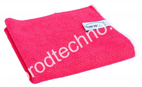 691014, Микрофибра Original Microfibre cloth, 32 x 32 cm, красный  Vikan